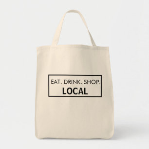 Tote Bag Mange De Shopping Réutilisable. Bois ! Achetez. Lo