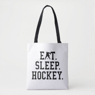 Tote Bag Manger Dormir Hockey - Les Amateurs de Hockey