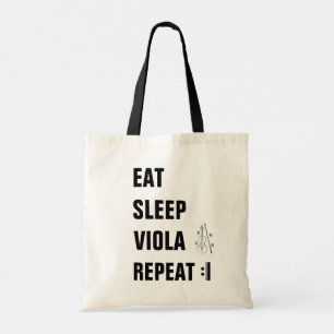 Tote Bag Manger Viola de sommeil Répéter la musique