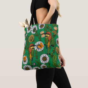 Tote Bag Mangeurs d'abeilles sur une prairie printanière