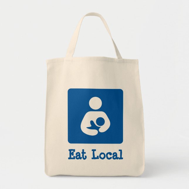 Tote Bag Mangez allaiter de gens du pays/icône de soins (Devant)