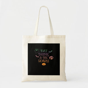 Tote Bag Mangez Boire Et Soyez Effrayant Halloween Classiqu