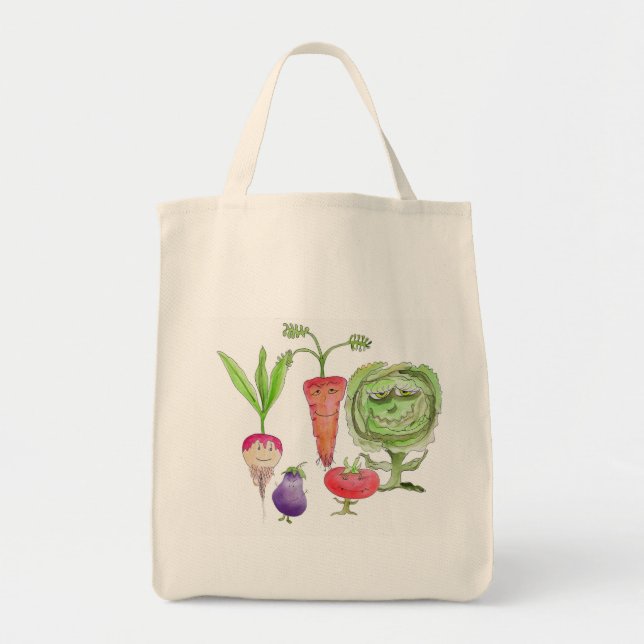 Tote Bag Mangez de votre légume avant qu'ils vous mangent (Devant)