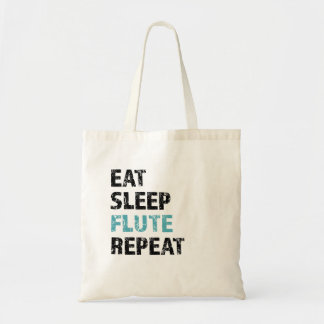 Tote Bag Mangez, Dormez, Flûte, répétez
