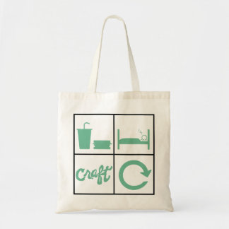 Tote Bag Mangez la répétition Fourre-tout de métier de