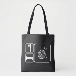 Tote Bag Mangez le Knit de sommeil