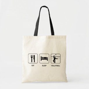 Tote Bag Mangez le volleyball de sommeil