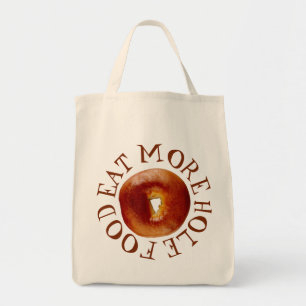 Tote Bag Mangez plus de nourriture de trous