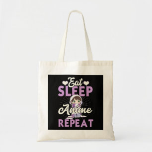 Tote Bag Mangez Sleep Anime Répétez L'Idée Cadeau Cospla