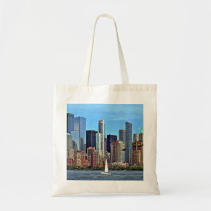 Tote Bag Manhattan NY - Voilier Par Manhattan Skyline