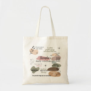 Tote Bag Manifestation Nom personnalisé Loi d'attraction