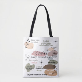 Tote Bag Manifestation Nom personnalisé Loi d'attraction