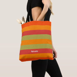 Tote Bag Manteau de Yoga Personnalisé Orange Rouge Vert Ray