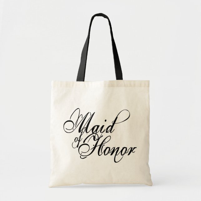 Tote Bag Manuscrit grunge de Naughy - domestique de noir (Devant)