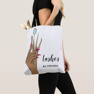 Tote Bag Maquillage moderne Eyebrow Eyes Lashes Girls