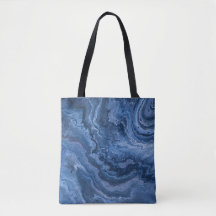 Marbre Bleu Profond Abstrait