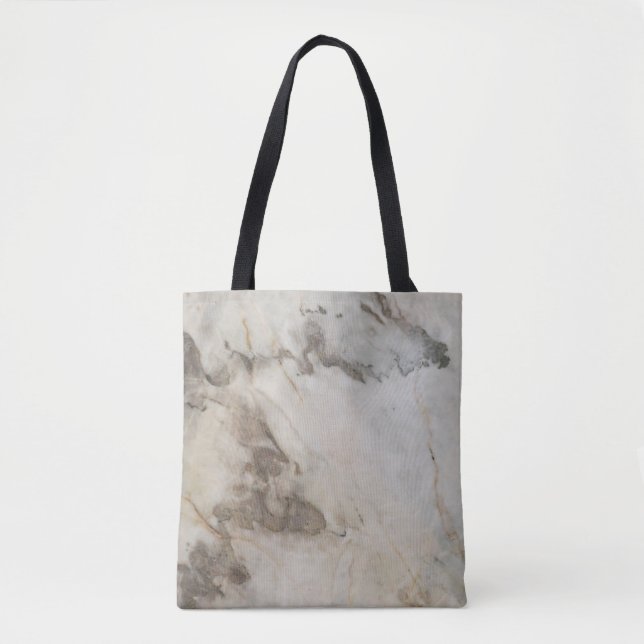 Tote Bag Marbre brun clair texture pierre arrière - plan.ab (Devant)