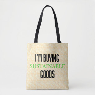 Tote Bag Marchandises durables Floral jaune