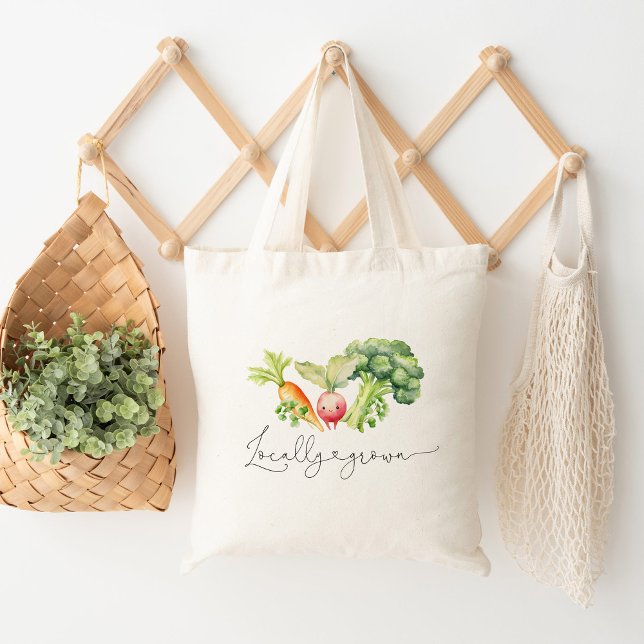 Tote Bag Marché des légumes cultivés localement (Créateur téléchargé)
