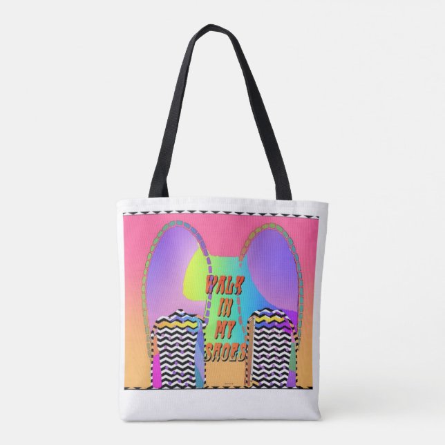 Tote Bag Marchez dans mes chaussures (Dos)