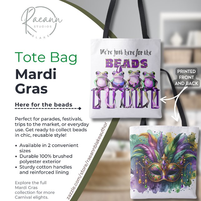 Tote Bag Mardi Gras Fourre-tout (Créateur téléchargé)