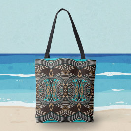 Tote Bag Marées océaniques Abstraites tribales