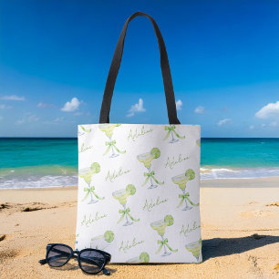 Tote Bag Margarita à motif personnalisé avec nom