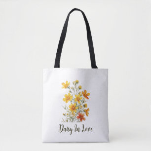 Tote Bag Marguerite Amoureuse Fleur Sauvage