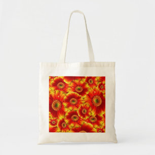 Tote Bag Marguerites de Gerbera jaune et orange