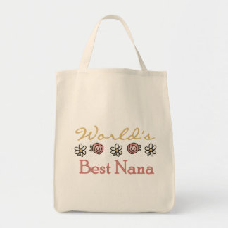 Tote Bag Marguerites et mondes meilleure Nana de roses
