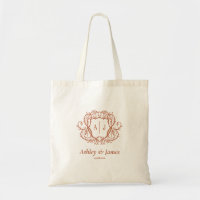 Mariage à crête de monogramme en terre cuite Rambl