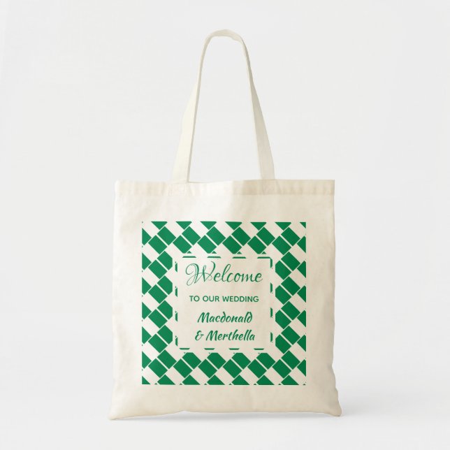 Tote Bag Mariage Bienvenue NIGERIA Personnalisé (Devant)