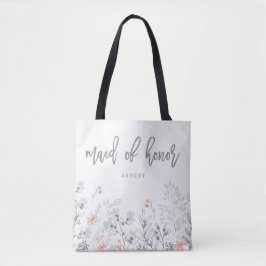Tote Bag Mariage botanique de Blue Boho | Maid of Honor