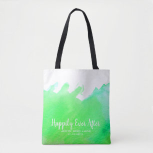 Tote Bag Mariage bridesmaid cadeau heureux jamais après ver