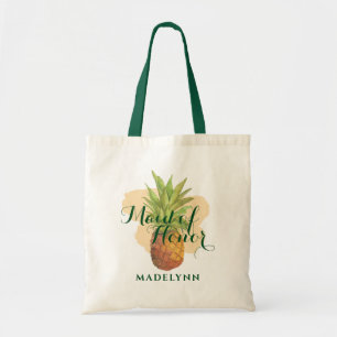 Tote Bag Mariage d'ananas tropicale Maid of Honor