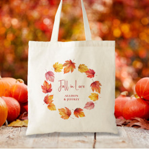 Tote Bag Mariage d'automne Bienvenue Chute d'amour