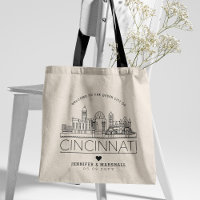 Mariage de Cincinnati| Skyline stylisée