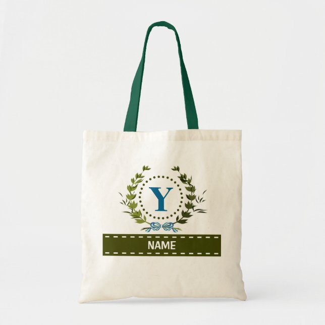 Tote Bag Mariage de couronne d'ivoire personnalisé Date Mon (Devant)