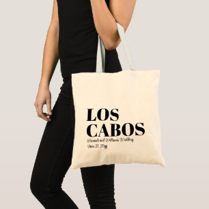 Tote Bag Mariage de Destination Personnalisé Bienvenue à Lo