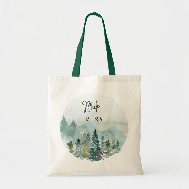 Tote Bag Mariage de la mariée Forest Wonder (Devant)