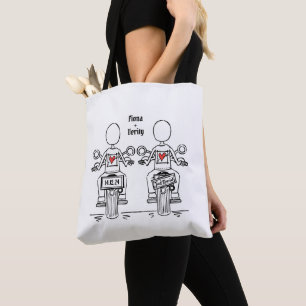 Tote Bag Mariage de motocyclette de deux mariées