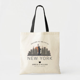 Tote Bag Mariage de New York   Skyline stylisée