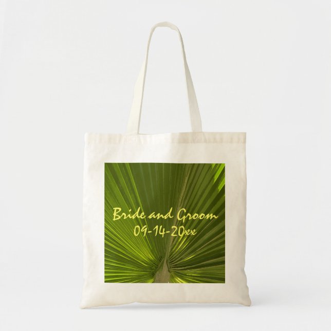 Tote Bag Mariage de palme tropical (Devant)