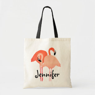 Tote Bag Mariage de plage de Flamants roses roses