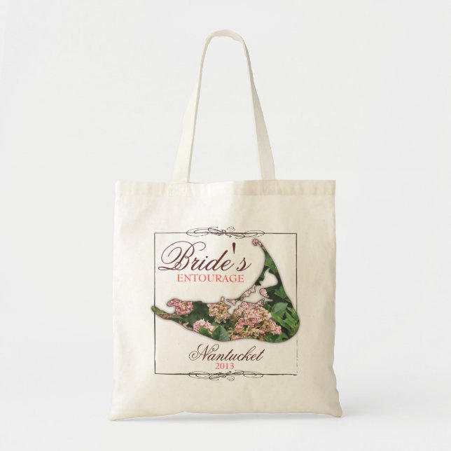 Tote Bag Mariage floral de Nantucket de l'entourage de la (Devant)