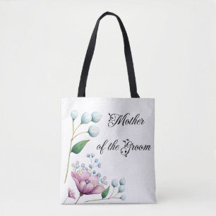 Tote Bag Mariage Floral Élégant Romance Botanique Douce