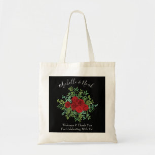 Tote Bag Mariage noir Rose gothique
