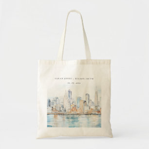 Tote Bag Mariage Paysage Aquarelle San Francisco