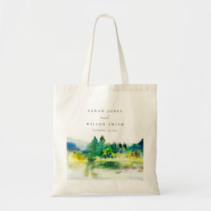 Tote Bag Mariage paysager Chic Campagne Mountain River