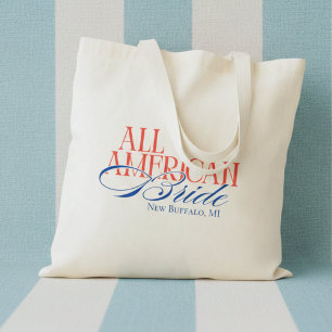 Tote Bag Marie-Bride Américaine Patriotique Enterrement de 